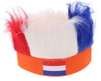 Holland Niederlande Netherland Fan Kappe Mtze Lustig Fun Strubbelhaar Fussball EM WM Party Flagge