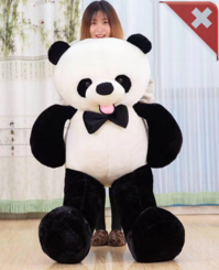 Panda Br mit Fliege Teddybr 150 cm Kuschelbr Kuscheltier Stofftier Pandabr Teddy Geschenk Kind Frau Freundin Schweiz 