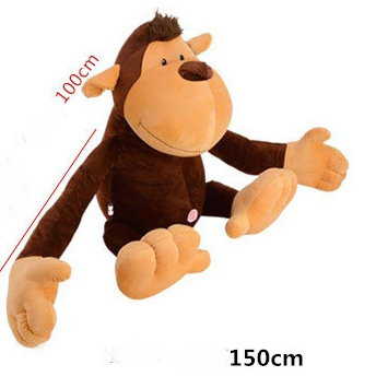 Affe Plschaffe Monkey Plsch XXL Plschtier XXXL Kuschelaffe ffchen 150cm 1.5m Geschenk Geburtstag Kind Kinder Frau Freundin