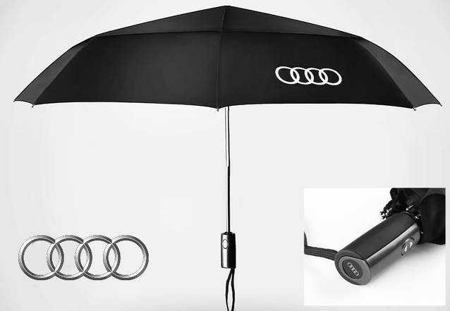 Audi Regenschirm Taschenschirm Fan Fanartikel Accessoir fr Auto