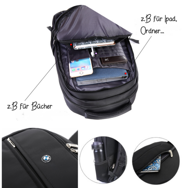 BMW Auto Rucksack Fan Schwarz Reisen Outdoor Geschenk Fanshop