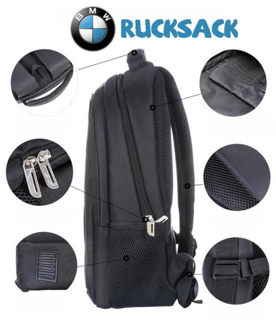 BMW Auto Rucksack Fan Schwarz Reisen Outdoor Geschenk Fanshop