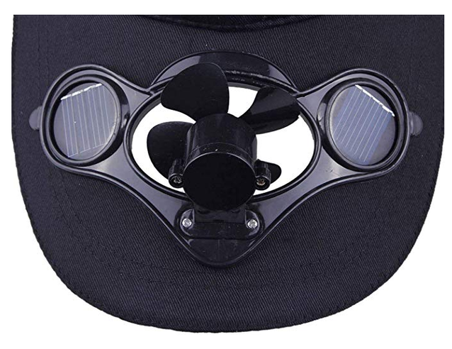 Baseball Cap Solar Mtze Kappe integriertem Ventilator Sommer Gadget Fan Khlung Kleidung Openair Camping Ferien Sonne Solarbetrieben