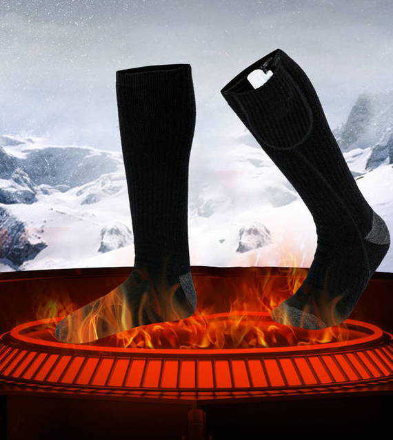 Beheizbare Socken Akku Ski Sport Outdoor Warme Fsse Unterwegs Warm Outdoor