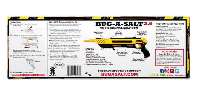 Bug-A-Salt 3.0 Salzpistole Salzgewehr Salz Fliegengewehr Sommer Fliege Fliegen Fliegenfalle Fliegenklatsche Mcke Schweiz Sommer Gadget Mnner Spielzeug 