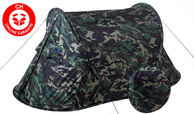 Camouflage Getarntes Militr Wurf Zelt Wurfzelt Pop Up Zelt Camping Festival Jagd Schnell Rapid Openair Popup Zlt kleines Packmass 39cm Schweiz