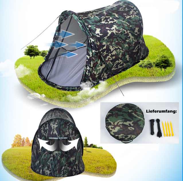 Camouflage Getarntes Militr Wurf Zelt Wurfzelt Pop Up Zelt Camping Festival Jagd Schnell Rapid Openair Popup Zlt kleines Packmass 39cm Schweiz