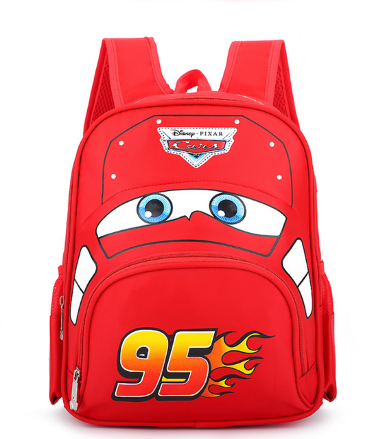 Cars Lightning McQueen Rucksack Schul Tasche Cars Disney Auto Charakter Kinder Kindergarten Primar Schule Kind Junge NEU