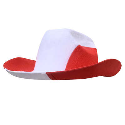 Cowboyhut Cowboy Hut Kappe Mtze Suisse Switzerland Swiss Rot Weiss Hut Kappe Lustig CH Flagge Nati Hockey Fussball WM EM Olympia Fanartikel FC Sion EHC Visp Wallis Valais sterreich Accessoire