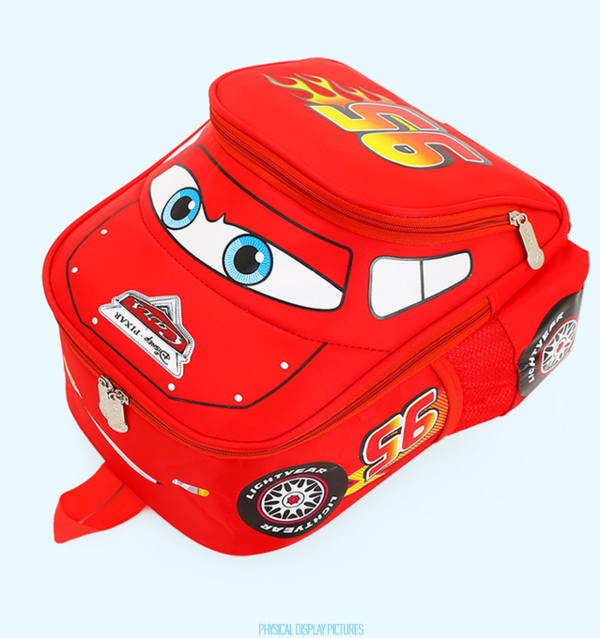 Disney Cars Lightning McQueen 95 Kinderrucksack Rucksack Tasche Auto Junge Kind Kinder Kindergarten Primarschule Rot