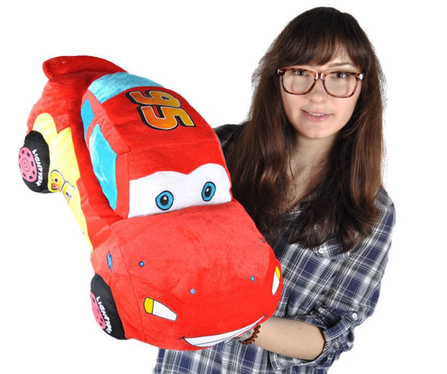 Disney Cars Lightning McQueen Plsch Auto Rennwagen Plschauto 55cm XL Geschenk Kind Junge Boy Pixar