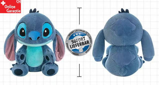 Disney Lilo & Stitch Kuscheltier Plsch Stitch 80cm Plschtier XXL Stofftier Figur Kult Geschenk Kinder