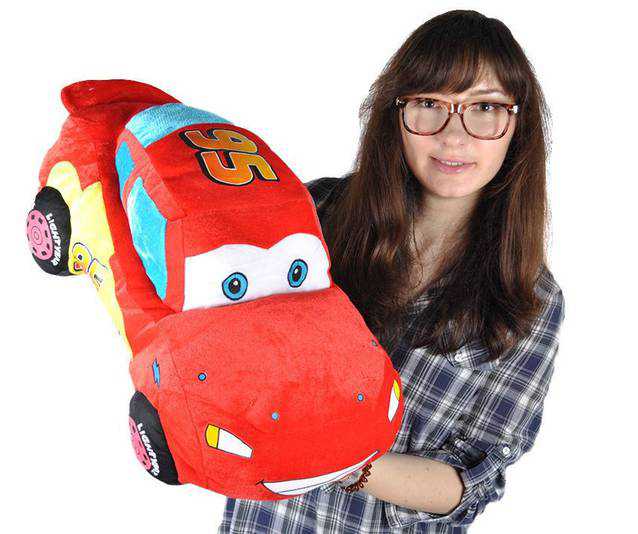 Disney Pixar Cars Lightning McQueen Kuscheltier Plsch Tier Plschtier 55cm Geschenk Kino Film Spielzeug Plschauto