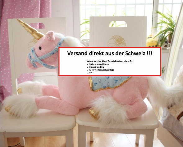 Einhorn Plsch Plschtier Kuscheltier Unicorn XXL Pink Rosa Weiss 2 Farben im Angebot Geschenk Kind Mdchen Kinderzimmer