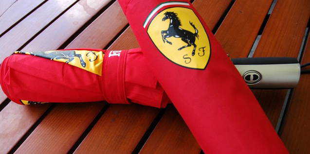 Ferrari Scuderia Fan Schirm Regenschirm Automatik Rot Fan Shop