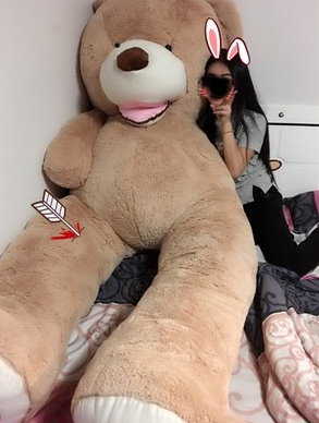 Gigantischer Herziger Jumbo Br Plschbr Plschteddy Plsch Teddy Br XXL 200cm 2Meter Neu Geschenk Kind Freundin Weihnachten