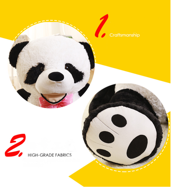 Gigantischer Panda XXL XXXL Riesen Plsch Pandabr Plschtier Teddy Br 260cm Geschenk Kind Freundin Geburtstag