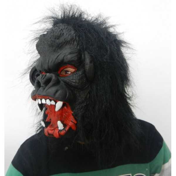 Gorilla Maske Affen Tier Maske Gorillamaske Affenmaske King Kong Tiermaske Halloween Fasnacht