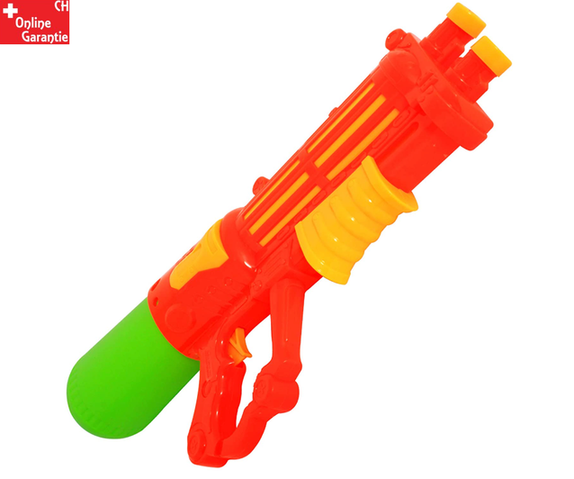 Grosse Wasserpistole 55cm Doppelrohr Wassergewehr Spritzpistole Pumpgun Blaster Soaker NEU Spielzeug Wasser Pistole Gewehr Sommer Bad Garten Badi