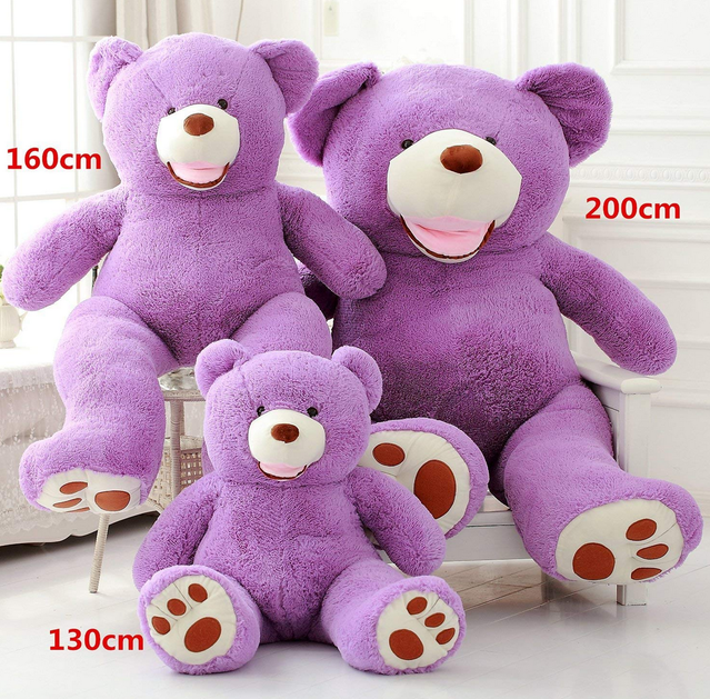 Grosser Violett Lila Teddybr Teddy Br Kuschel Plschtier Plschbr Geschenk Kind Kinder Freundin 200cm 2m Hochzeit Liebe Geburtstag Weihnachten Valentinstag