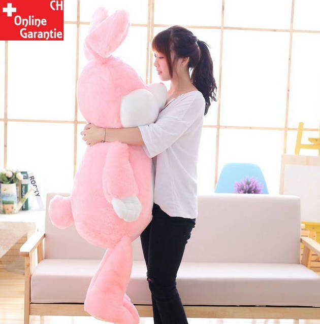 Hase Plsch Plschhase 150cm Kaninchen XXL Pink Rosa ILY Geschenk Ostern Kind Kinder Freundin