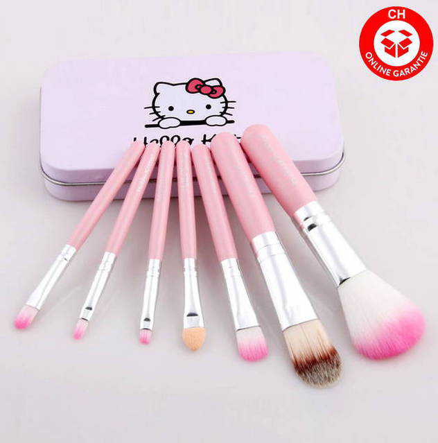 Hello Kitty Hellokitty Pinsel Pinselset Beauty 7 teiliges Set Brsten Geschenk Mdchen