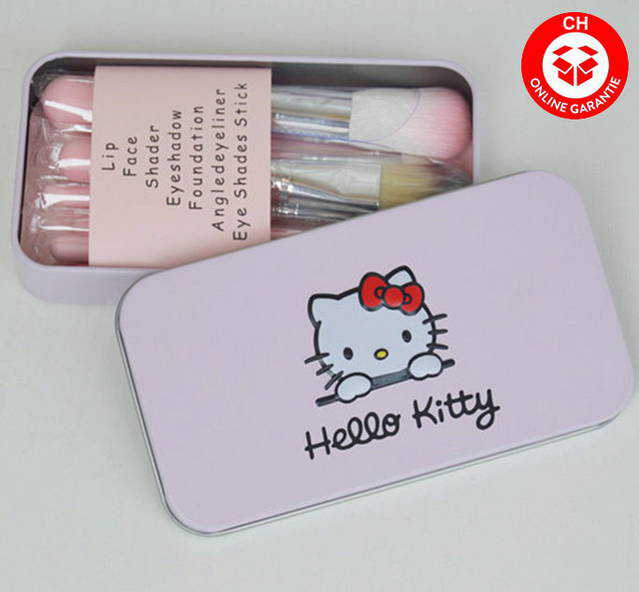 Hello Kitty Hellokitty Pinsel Pinselset Beauty 7 teiliges Set Brsten Geschenk Mdchen