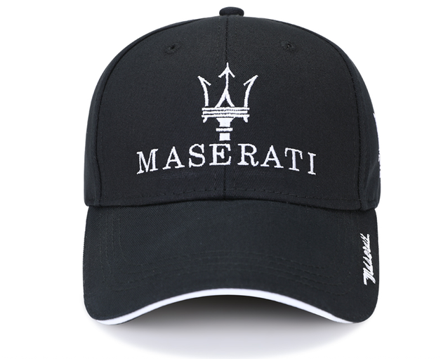 Maserati Cap Fan Mtze Baseballcap Kappe Schwarz Baumwolle Accessoire