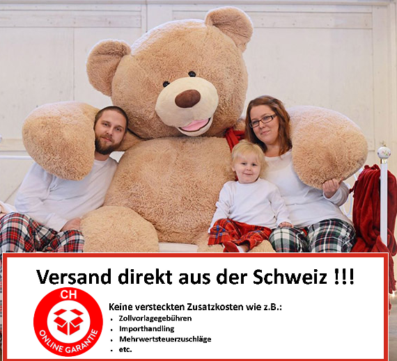 Mega Grosser Plschbr Teddy Plsch Br 260cm Gross Geschenk Geburtstag, Weihnachten oder Valentinstag - fr Kinder Frauen