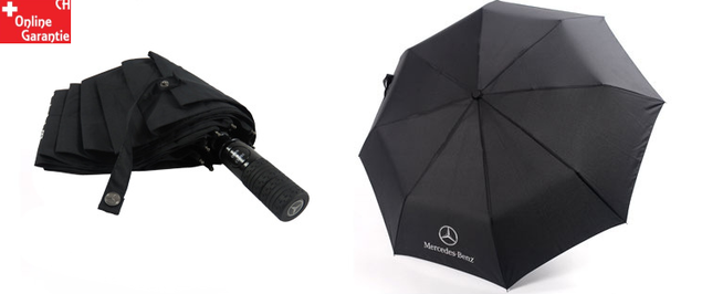 Mercedes-Benz Regenschirm Logo Taschenschirm Auto Zubehr Fan Accessoire Benz Fanartikel