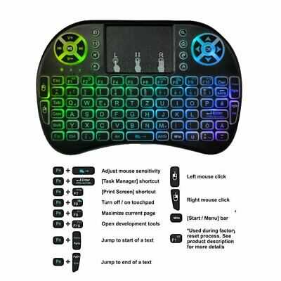 Mini QWERTZ Schweiz Deutsch Tastatur Funktastatur mit Touchpad Wireless 2.4 GHz TV Konsole Zubehr Notebook