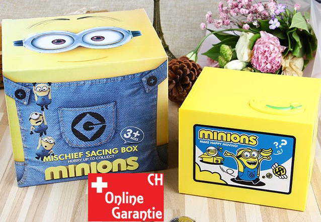 Minions Geld Minion Sparbox Spardose Sparschein Sparksseli Kinder Mnzen Sparen Mnz