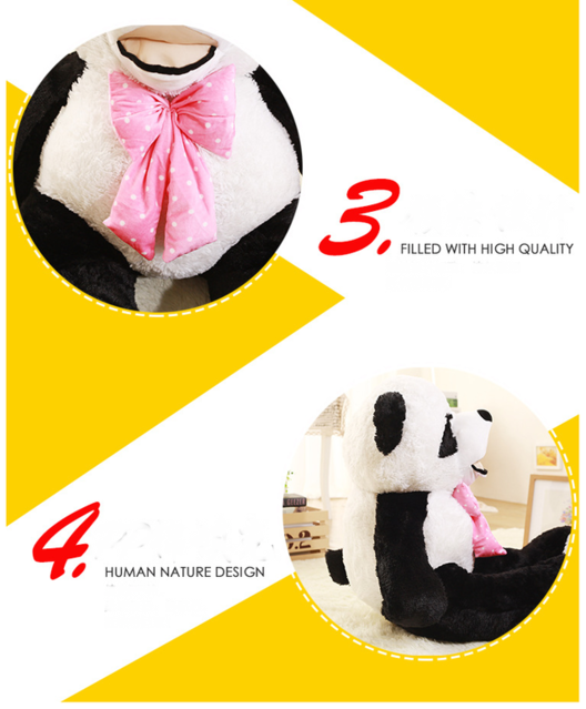 Panda 260cm XXL XXXL Pandabr Br Stofftier Kuscheltier Plschtier Schwarz Weiss Teddy Teddybr Geschenk Kind Kinder Frau Freundin Weihnachten Geburtstag