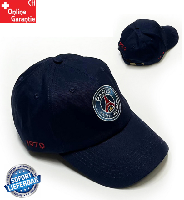 Paris Saint-Germain Kappe PSG Cap 1970 Fan Baseball Mtze