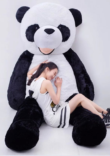 Plsch Panda Pandabr riesig 2 Meter gross Kuscheltier Plschtier XXL Stofftier Br Geschenk