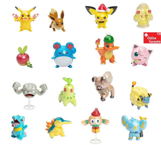 Pokmon Adventskalender Pokemon Kalender Pikachu Weihnachtskalender Spielzeug Figur Geschenk Battle Figuren Advent Kind Kinder