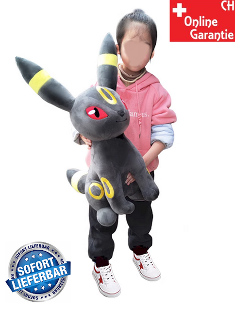 Pokmon Nachtara XXL Umbreon 60cm Plsch Pokemon Kuscheltier Evoli Plschtier Fan Stofftier