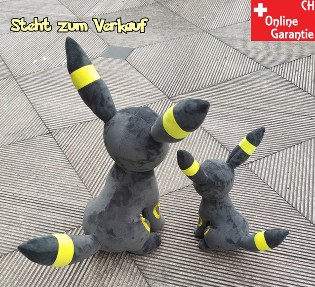 Pokmon Nachtara XXL Umbreon 60cm Plsch Pokemon Kuscheltier Evoli Plschtier Fan Stofftier