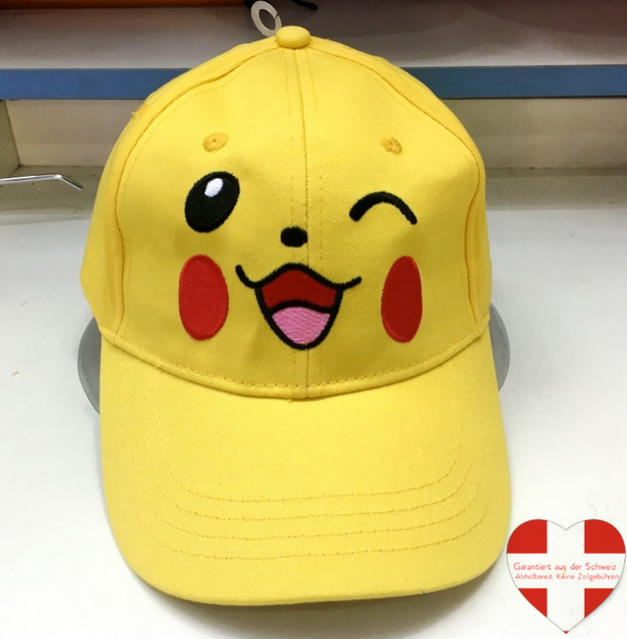 Pokmon Pikachu Cap Kappe Mtze Fan TV Videospiel Klassiker Gelb Pika Accessoire Zubehr