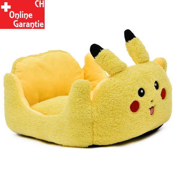 Pokmon Pikachu Katze Katzenbett Schlafplatz Hunde Hundebett Tierbett Tier Bett Schlafplatz Gelb Fanartikel