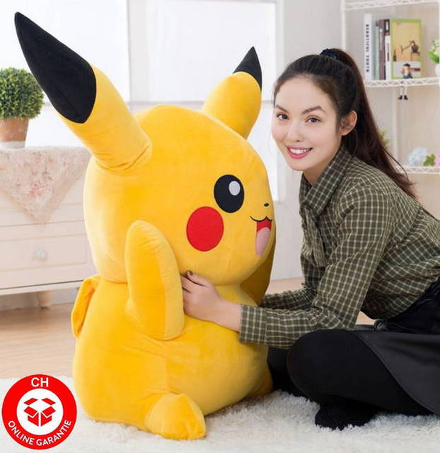 Pokmon Pikachu Plsch Pokemon Plschtier 120cm XXL Geschenk Gross Kinder Freundin