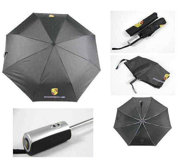 Porsche Regenschirm Fan Outdoor Gebrauchsgegenstand Schwarz Schweiz