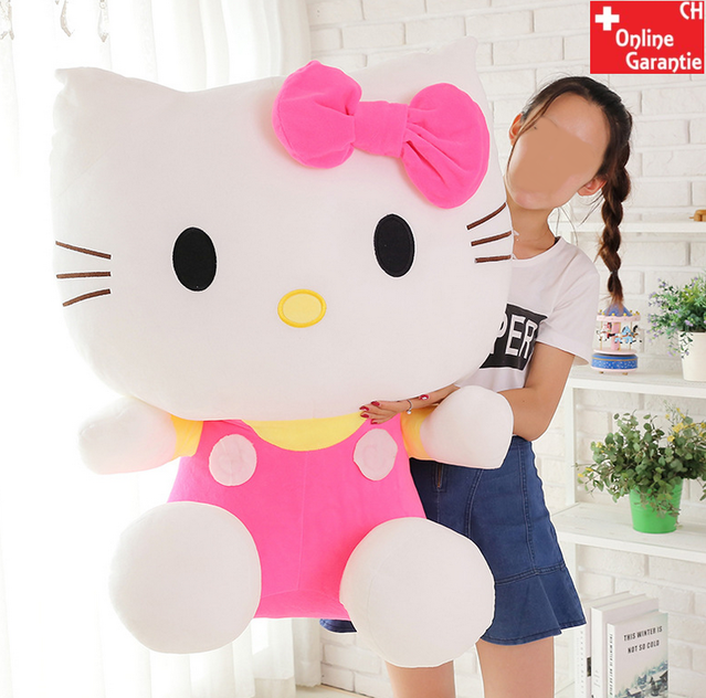 Riesen Hellokitty Hello Kitty Plschtier Pink Rosa Hellokitty Plsch Kuschel Katze XXL ca. 100cm Gross Geschenk Plsch HK Katze Ktzchen Mdchen Girl Frau Freundin