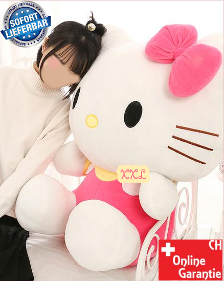 Riesen Hellokitty Hello Kitty Plschtier Pink Rosa Hellokitty Plsch Kuschel Katze XXL ca. 100cm Gross Geschenk Plsch Katze Ktzchen Mdchen Girl Frau Freundin