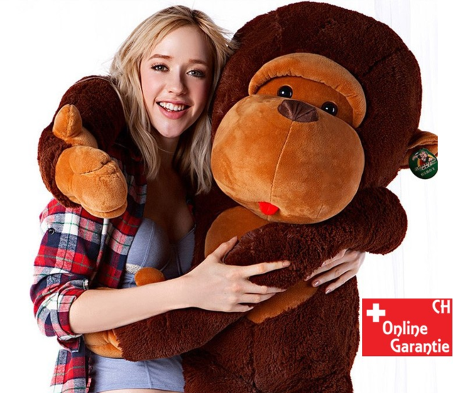 Riesengrosser XXL Plsch Affe Monkey Plschaffe 1.3m Geschenk Kind Kinder Frau Freundin