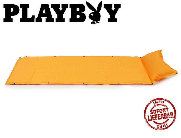 Selbstaufblasbare Playboy Luftmatratze Luft Matratze Schlafsack Schlafmatte VIP Festival Openair Camping Outdoor