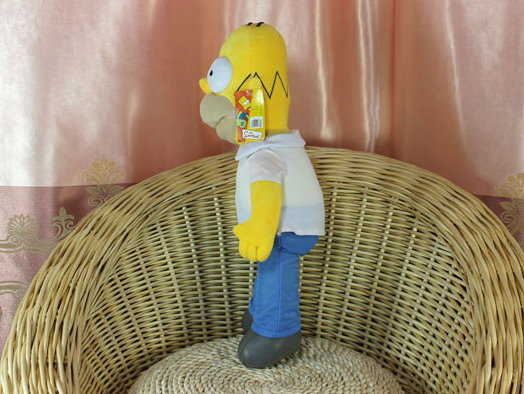 Simpsons Plsch Figur Stofftier Homer Simpson TV Serie ca. 55cm Geschenk Fan