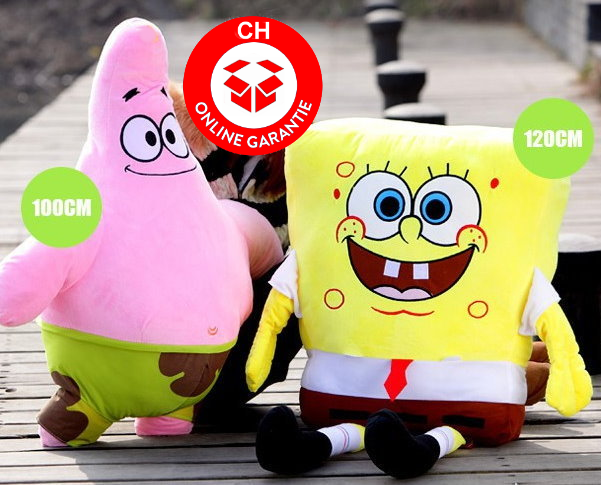 SpongeBob Schwammkopf Sponge Bob XXL Supergrosses Geschenk Plschfigur Plsch TV Kult Serie