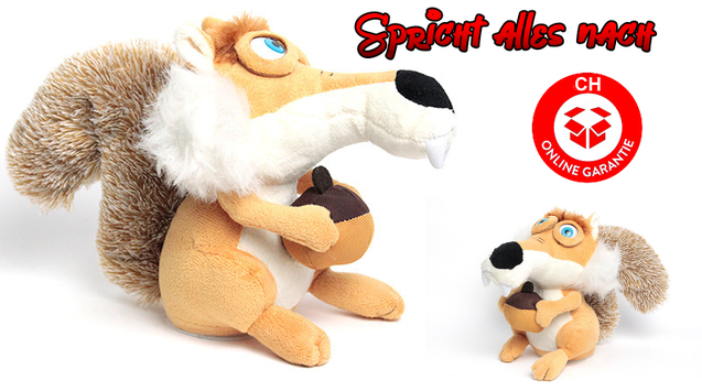 Sprechender Ice Age Scrat Plsch Eichhrnchen Spielzeug Kino Film Geschenk Kinder