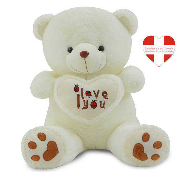 Teddy Teddybr ca. 120cm Plsch Br Brchen Valentinstag Geschenk Frau Freundin Liebe Love